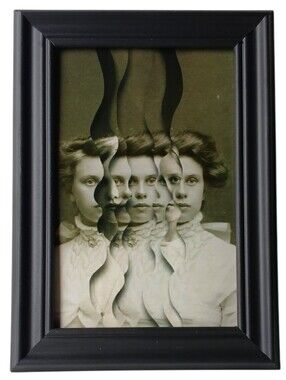 Creepy Victorian woman vintage creepy horror dark Halloween goth Surrealism Art